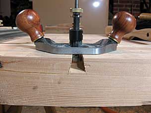 Veritas router plane in sliding dovetail slot