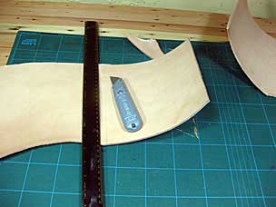 Cutting leather pad for vise chop