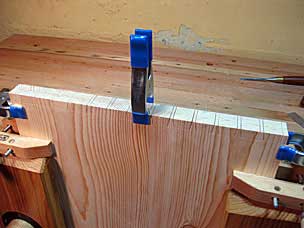 Tool chest dovetails sawed