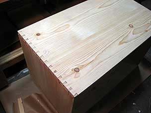 Tool chest side panels glue-up