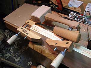 Chopping mortise for tool chest lid