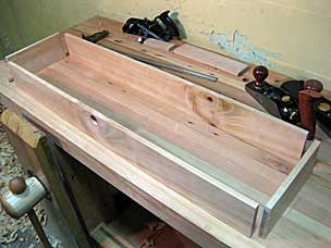 Four side boards of bottom tray