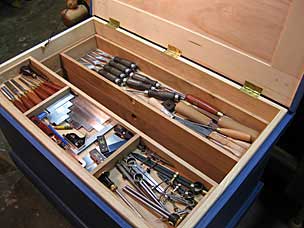 Tool chest with tools