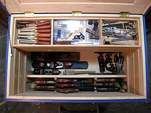 Tool chest with tools