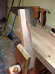 Resawing 8/4 alder for table legs