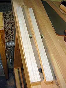 Resawn board for front rails