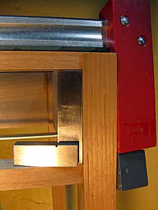 Checking drawer opening for square while gluing and clamping