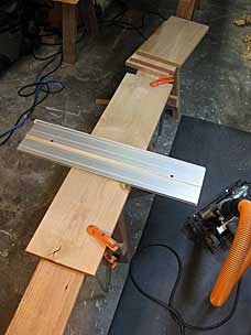 Sawing boards for nightstand tops