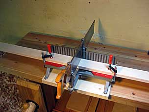 Crosscutting maple for drawer sides and backs