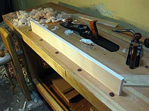 Maple drawer stock planed close to final thickness