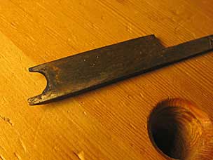 Antique side bead iron before sharpening