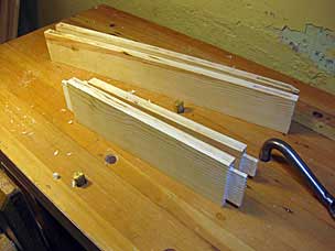 Rails and stiles for drill press cabinet door