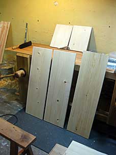 Pieces for boarded chest