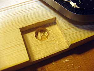 Mortise for half-mortise lock