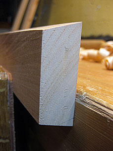 Sliding dovetail batten for staked stool