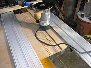 Using router to finish batten sliding dovetail slot