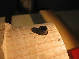 Cap screw in tenon for leg alignment with batten