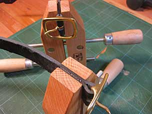 Leather straps glued at buckles