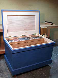 Tool chest with tools